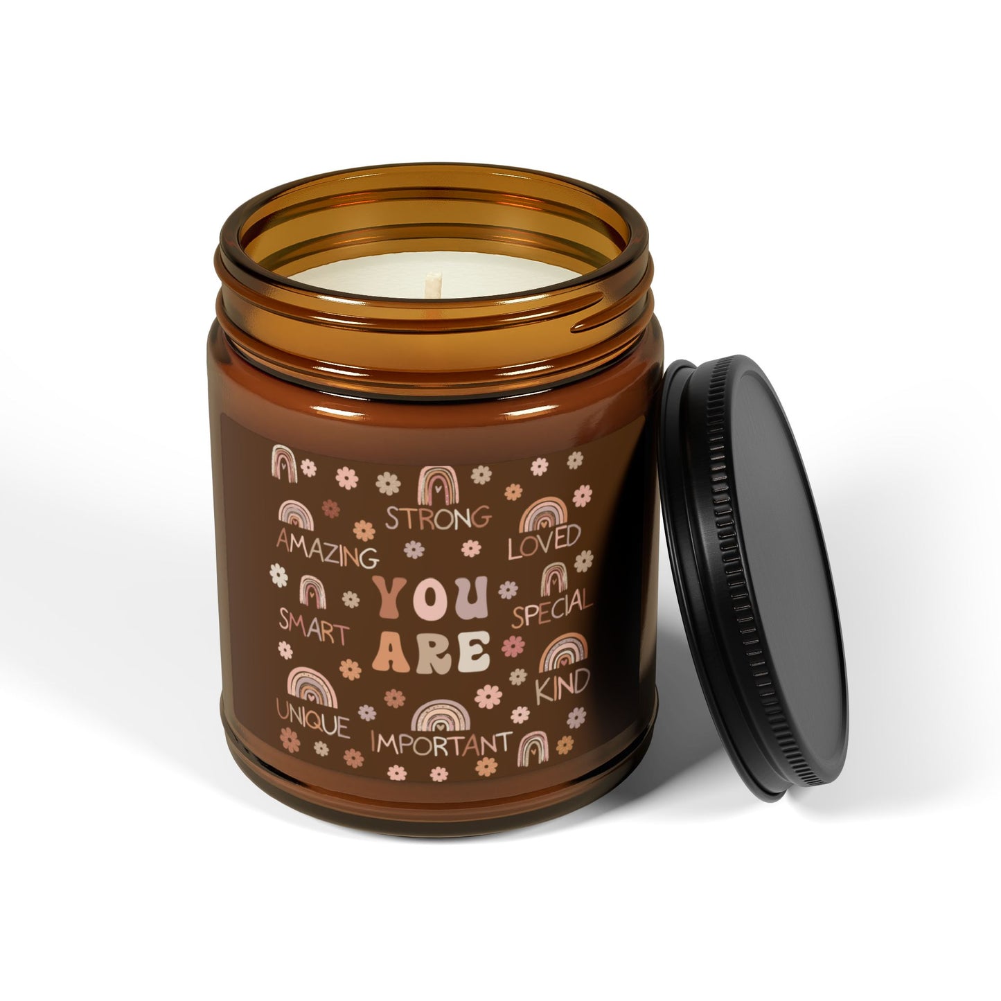 "You Are" Soy Candle (Multi-Size, Amber Jar)