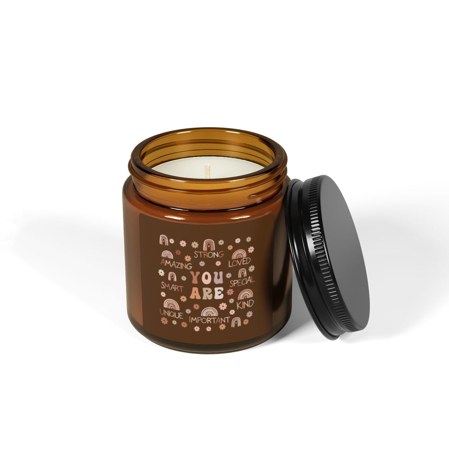 "You Are" Soy Candle (Multi-Size, Amber Jar)