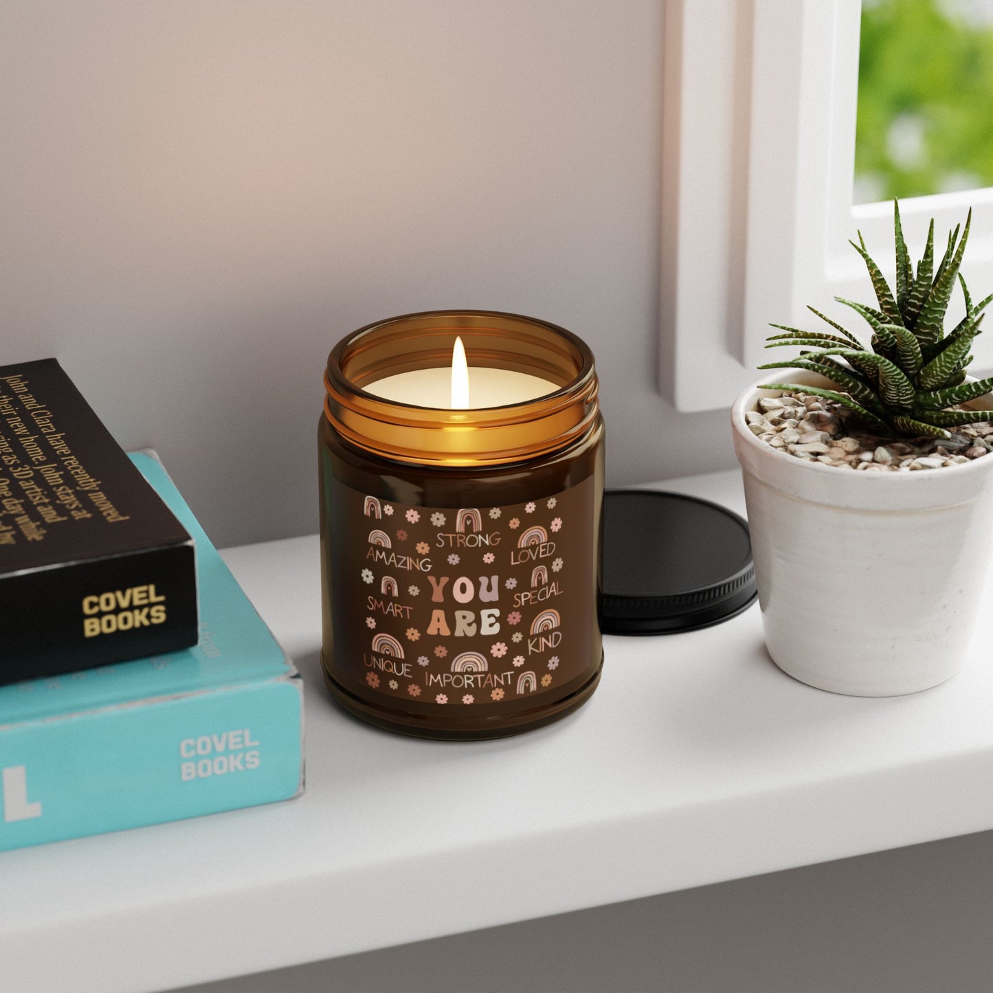 "You Are" Soy Candle (Multi-Size, Amber Jar)