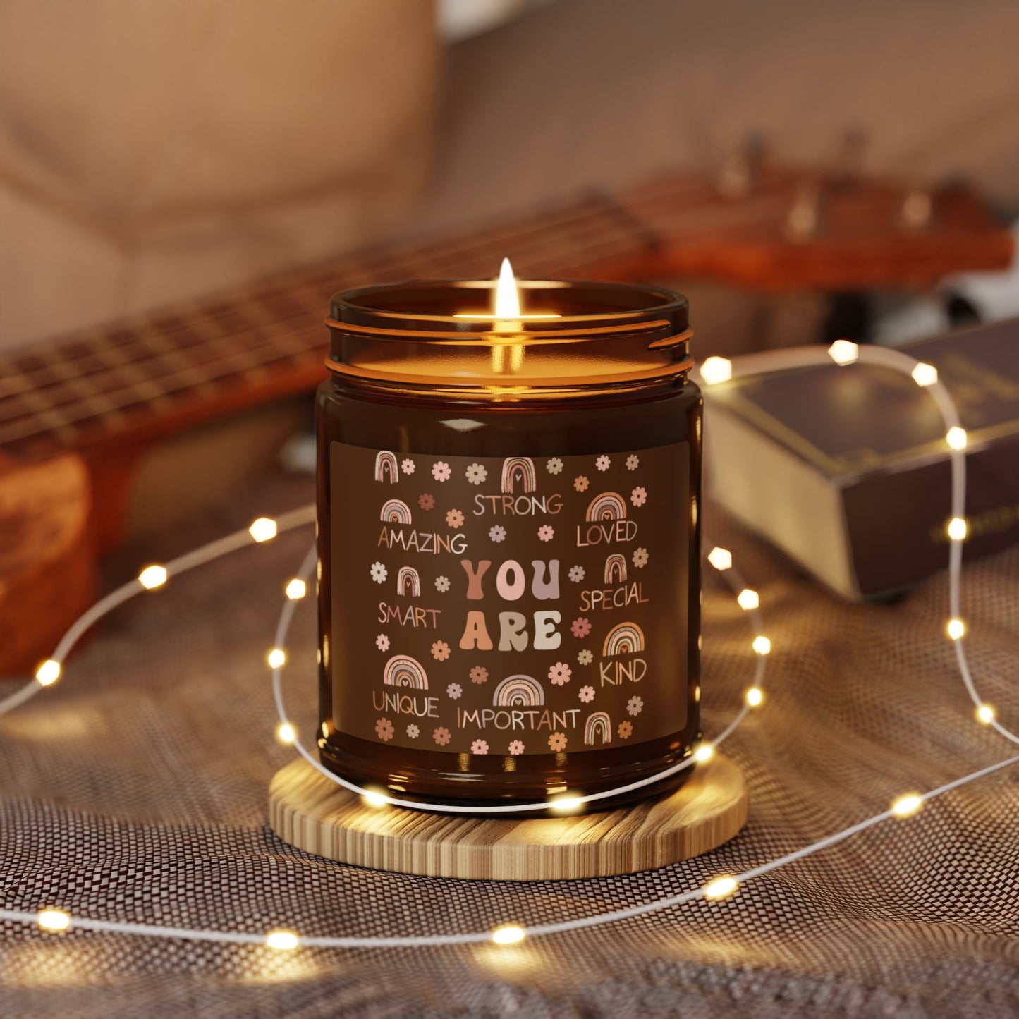 "You Are" Soy Candle (Multi-Size, Amber Jar)