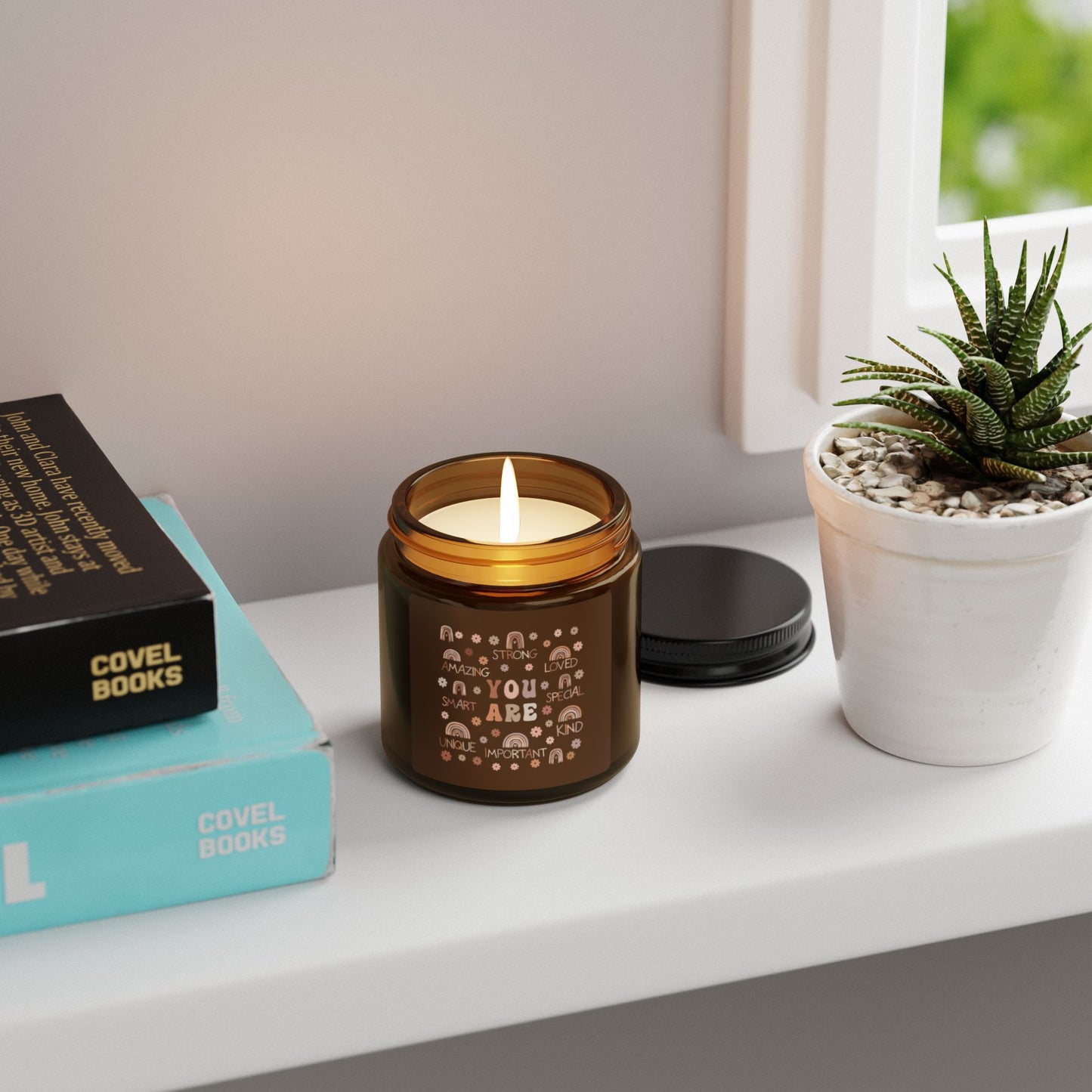 "You Are" Soy Candle (Multi-Size, Amber Jar)