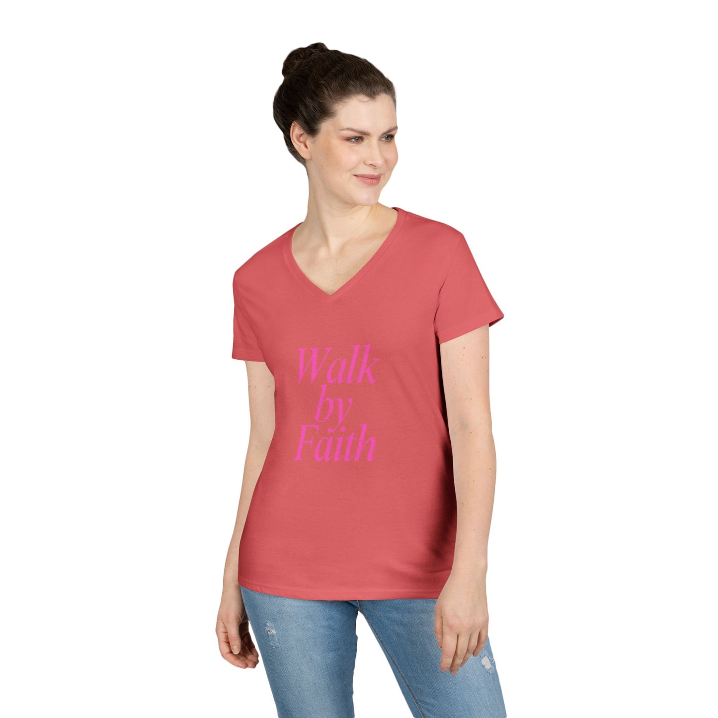 RB Walk by Faith V-neck T's