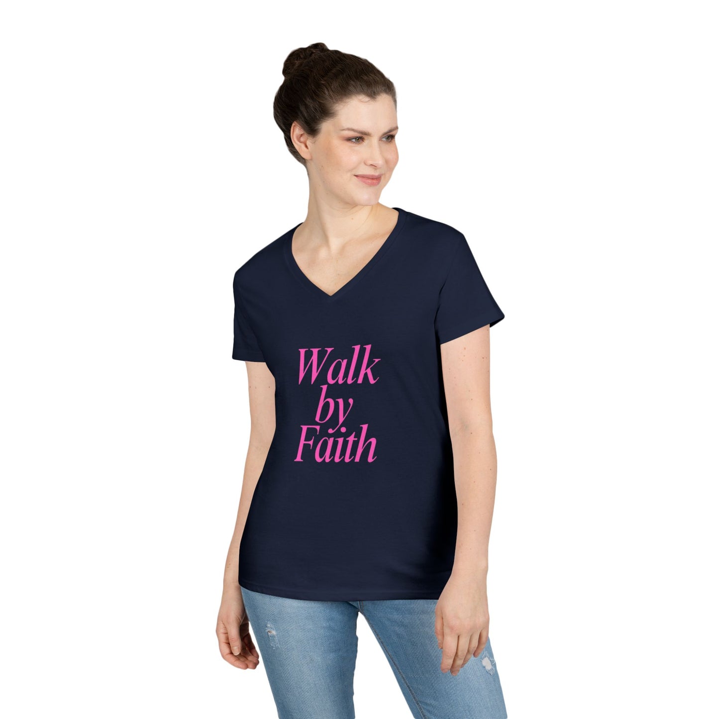 RB Walk by Faith V-neck T's