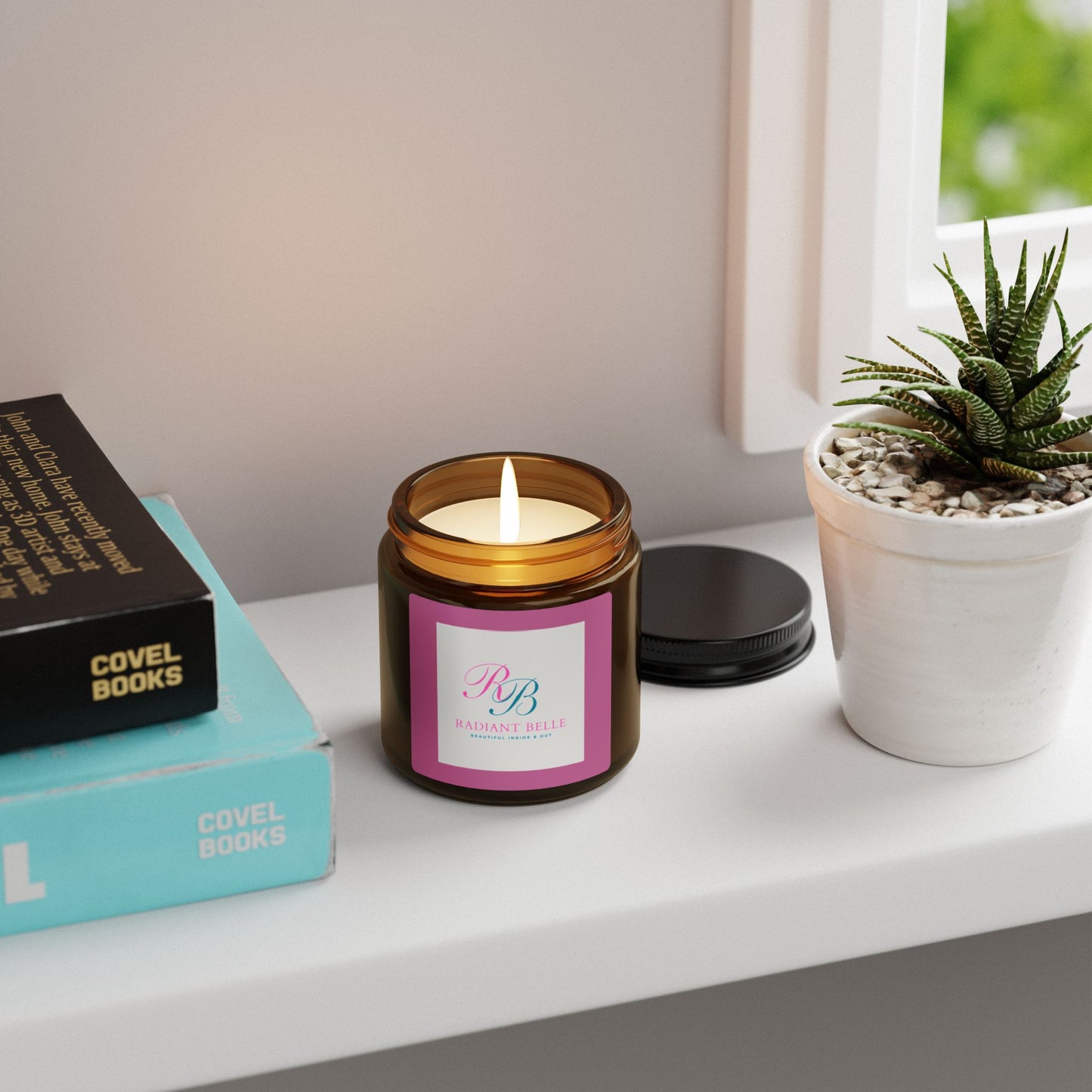 Radiant Belle Soy Candle (Multi-Size, Amber Jar)