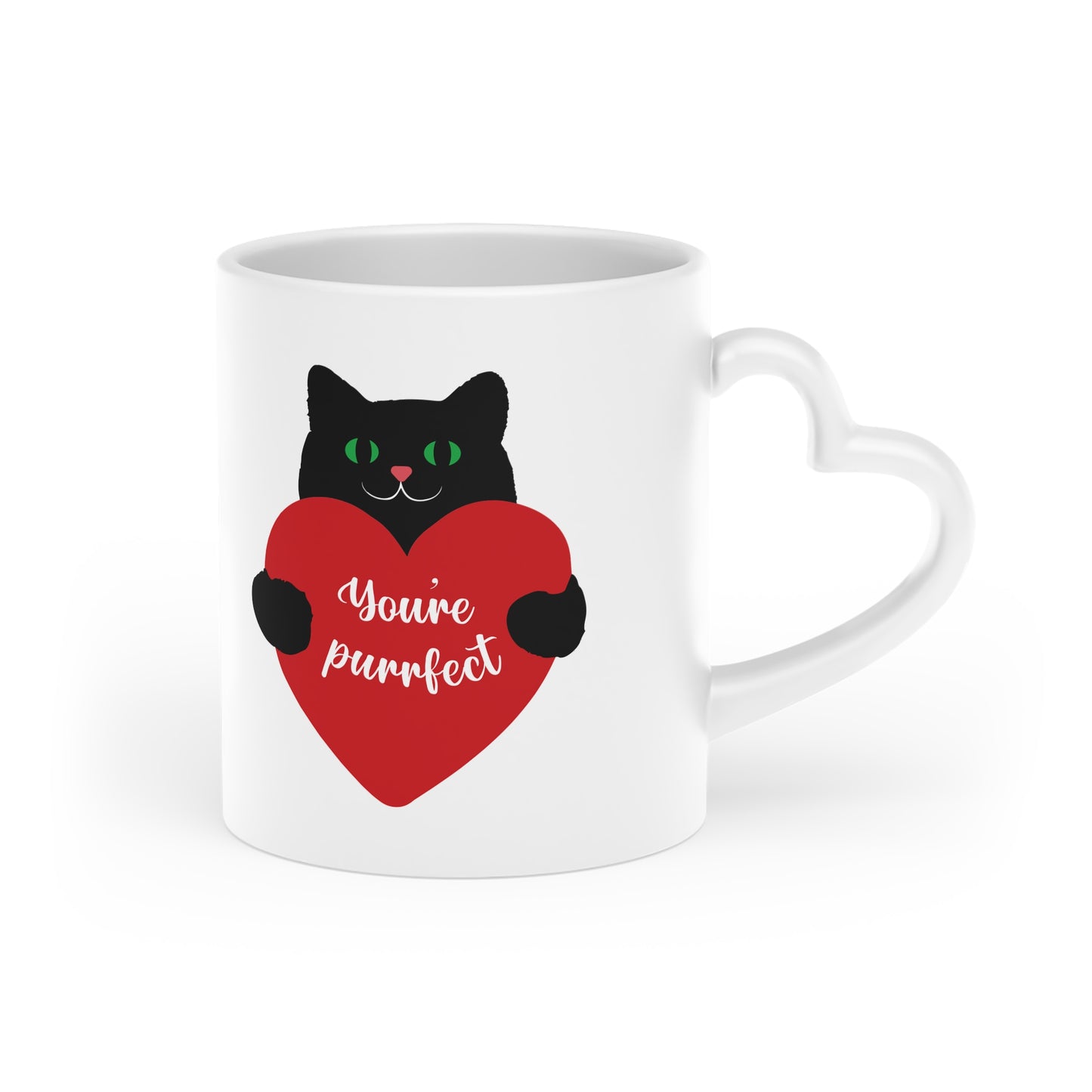 Your'e Perrrfect Heart-Shaped Mug