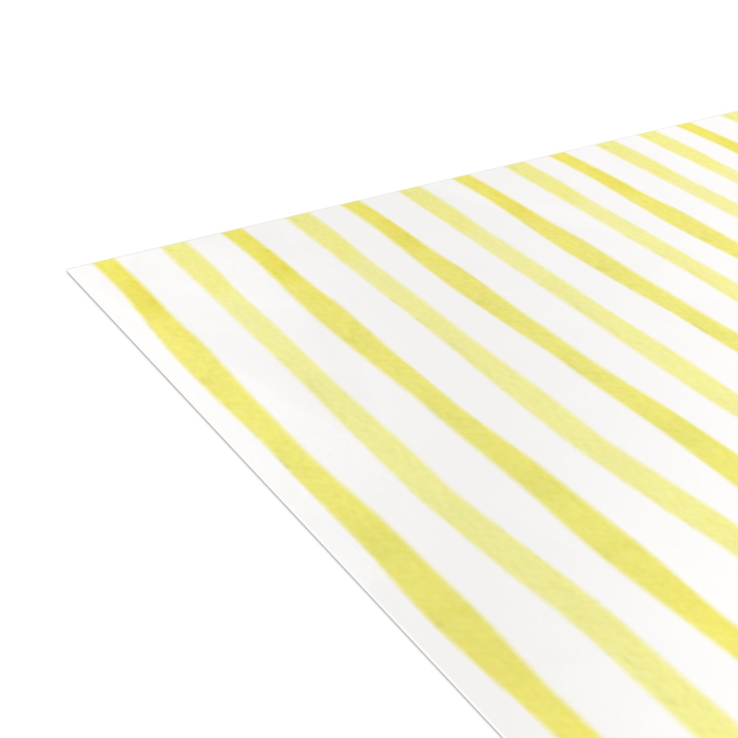 Yellow Striped Greeting Cards - Set of 1, 10, 30, or 50