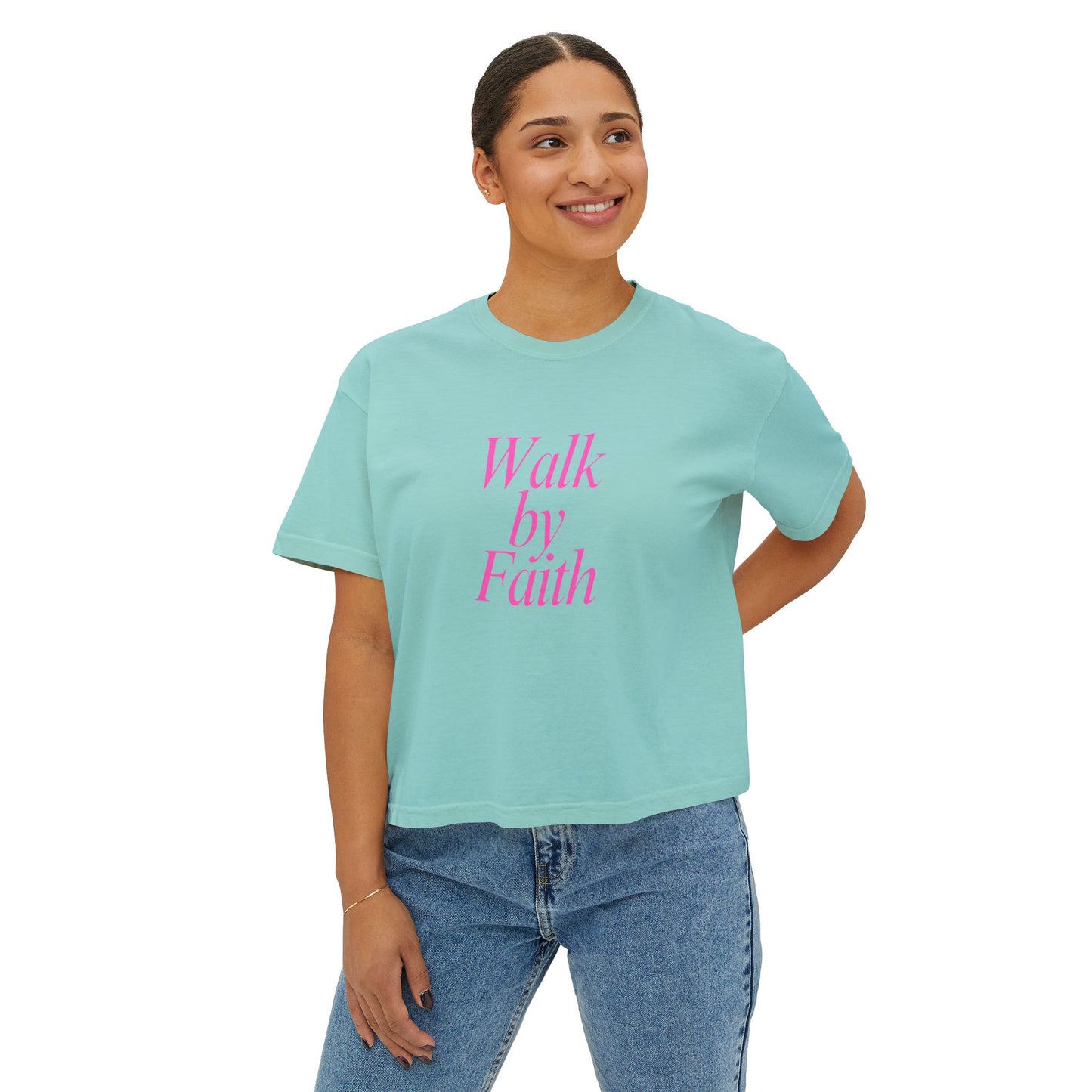 RB Walk By Faith Women's Boxy T's