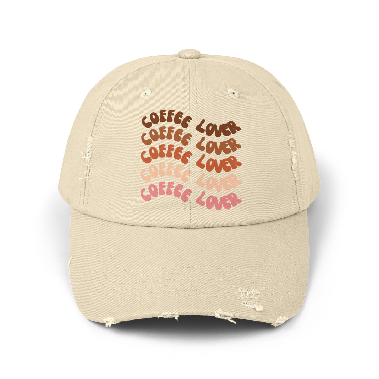 Coffee Lover Distressed Ball-cap