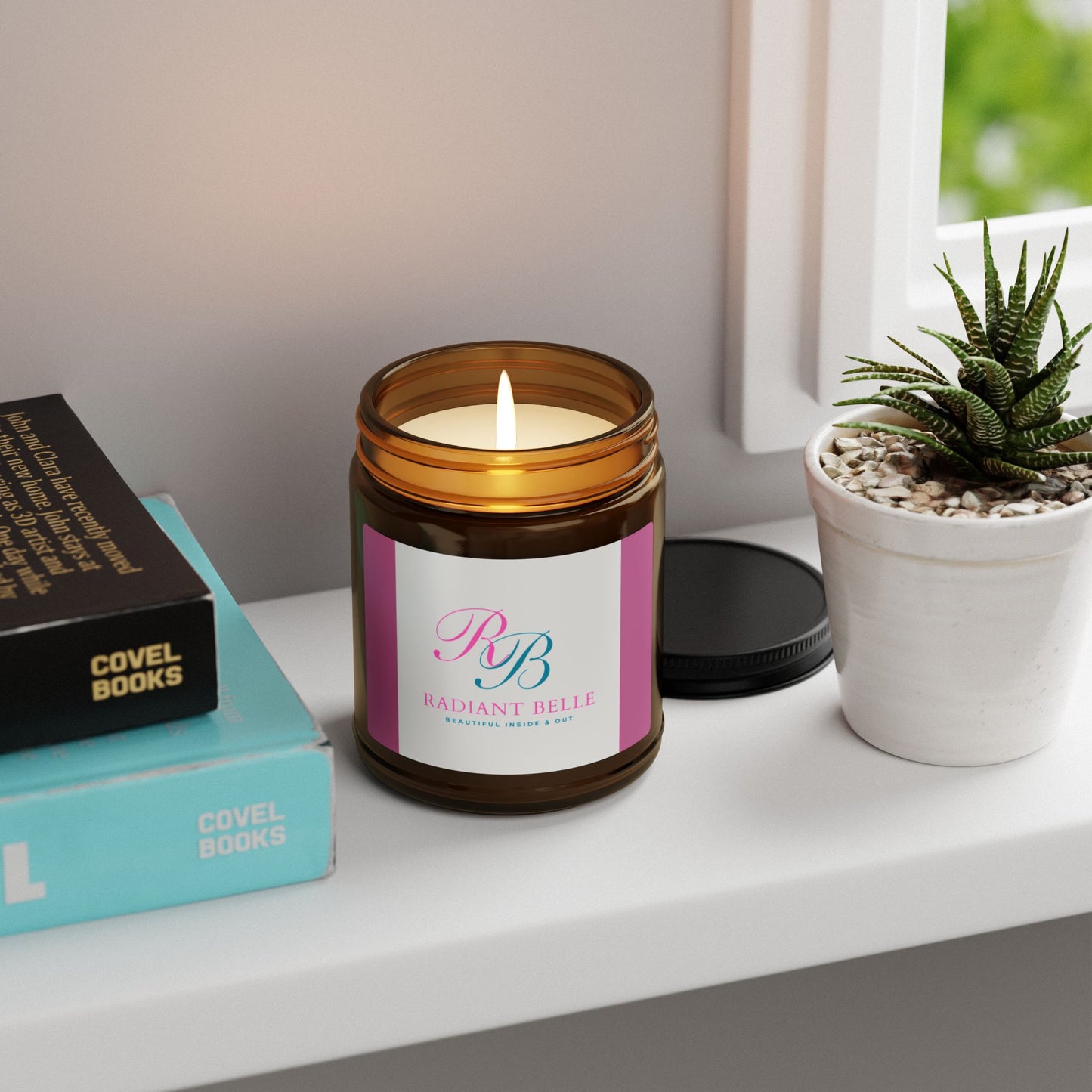 Radiant Belle Soy Candle (Multi-Size, Amber Jar)