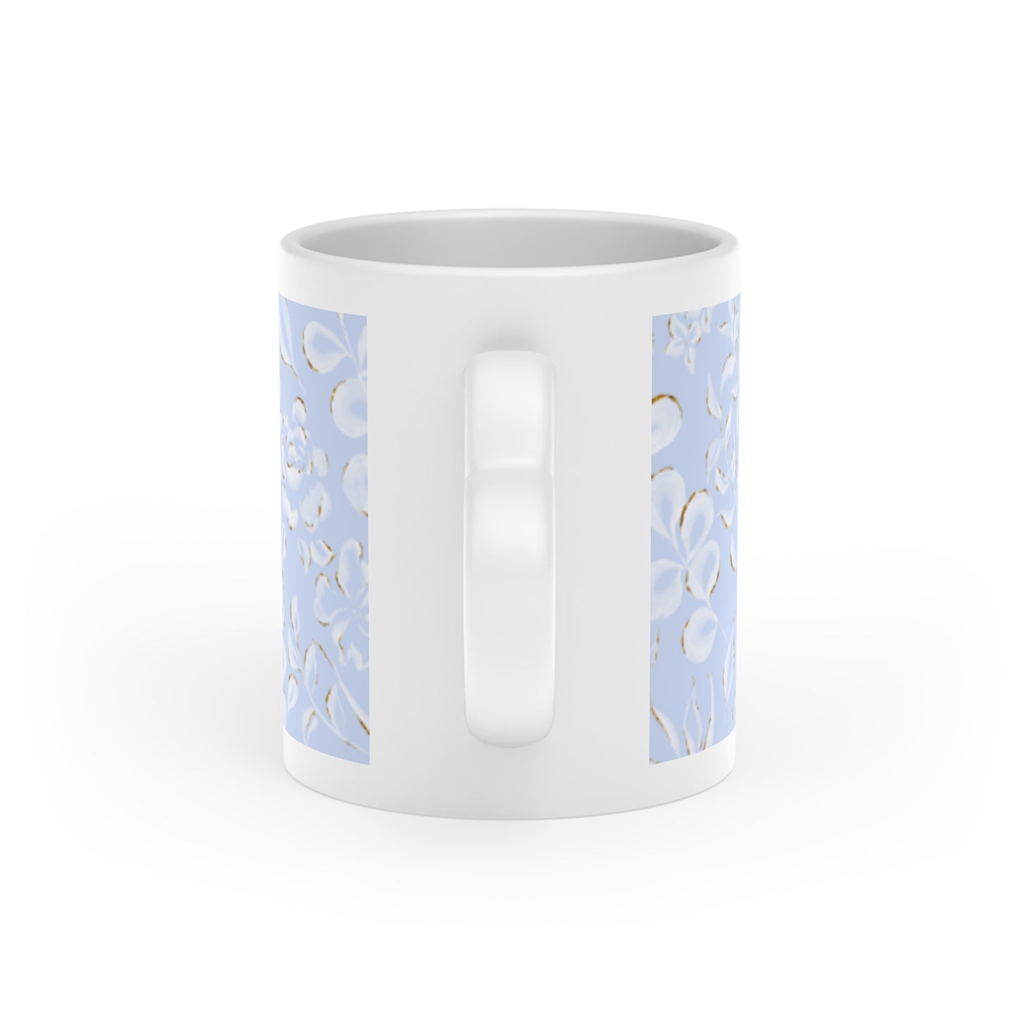 Charming Floral Heart-Shaped Mug