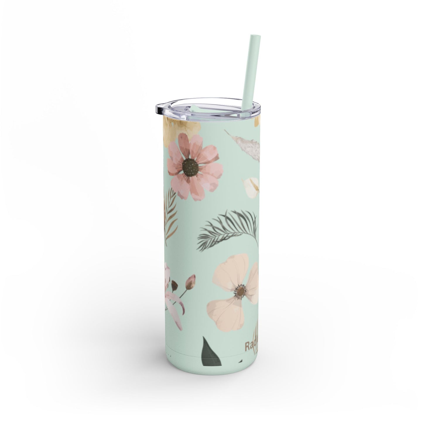 Floral Matte Tumbler | 20oz Skinny Drinkware for Nature Lovers