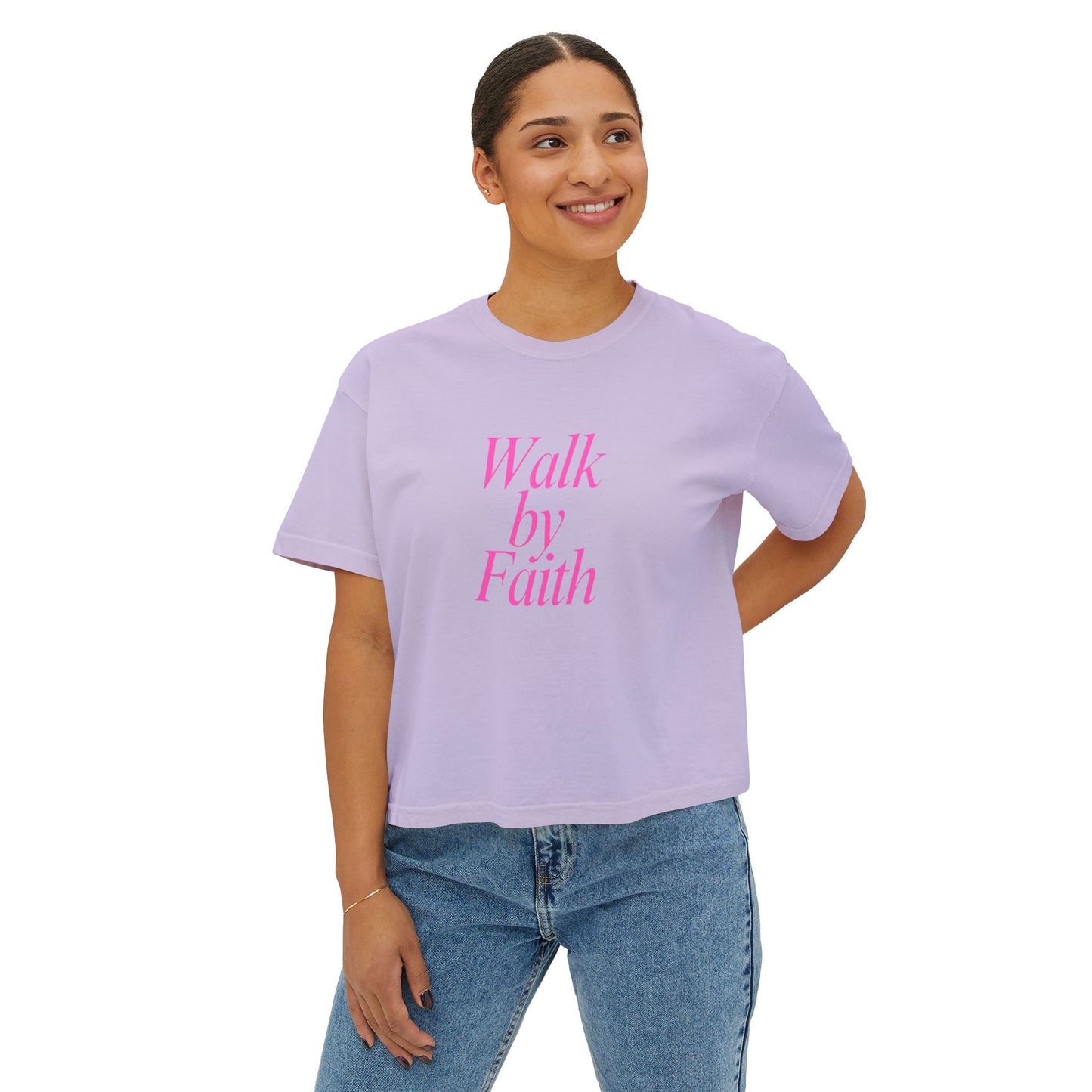 RB Walk By Faith Women's Boxy T's