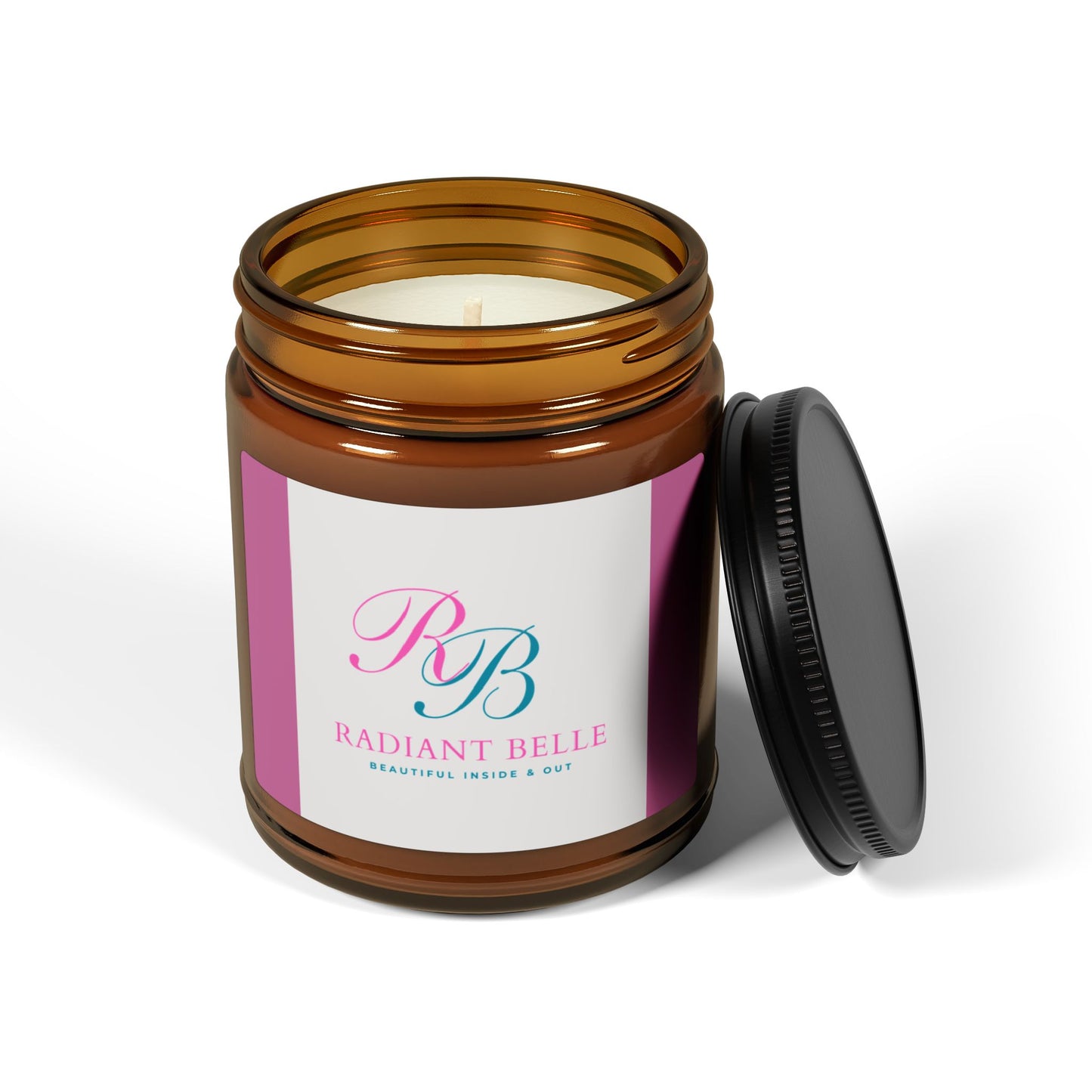 Radiant Belle Soy Candle (Multi-Size, Amber Jar)