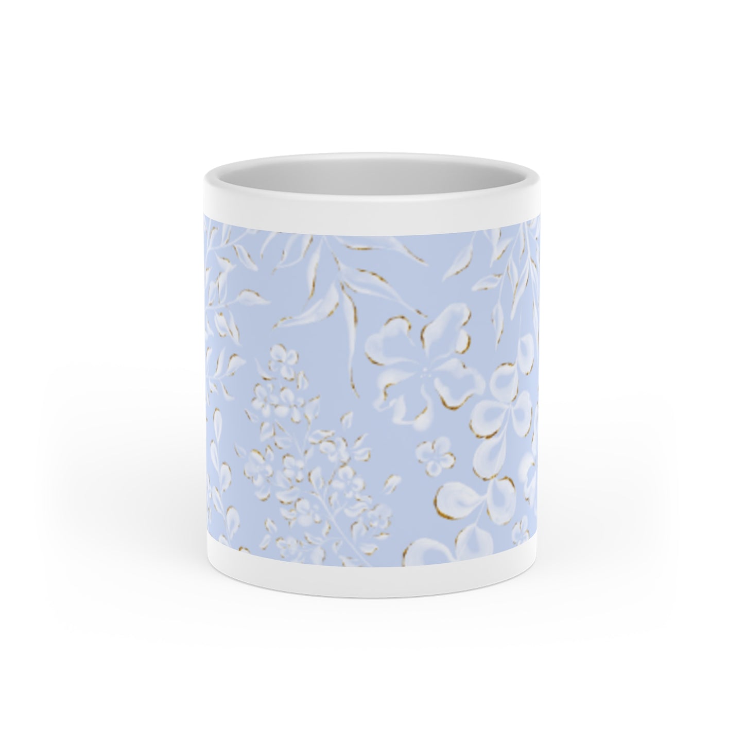 Charming Floral Heart-Shaped Mug