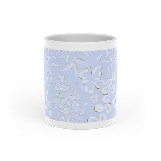 Charming Floral Heart-Shaped Mug