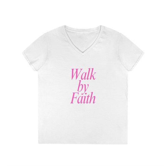 RB Walk by Faith V-neck T's