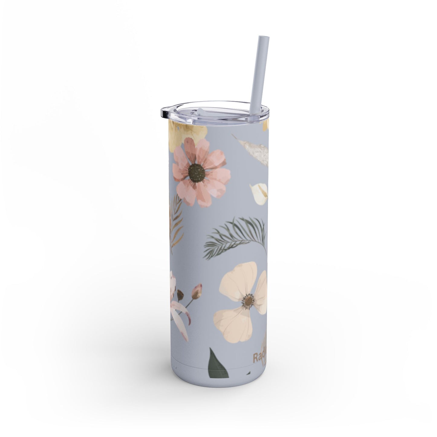 Floral Matte Tumbler | 20oz Skinny Drinkware for Nature Lovers