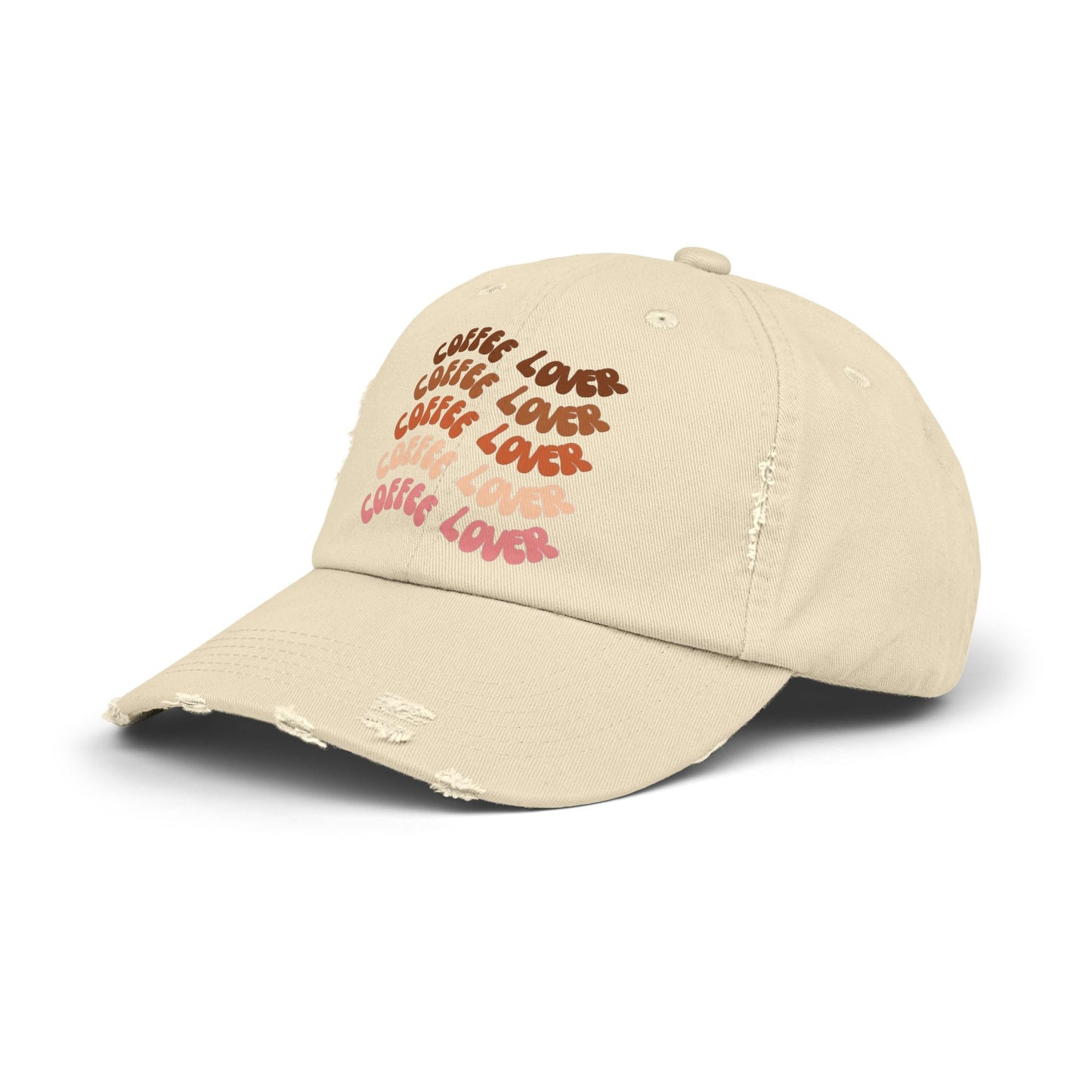 Coffee Lover Distressed Ball-cap