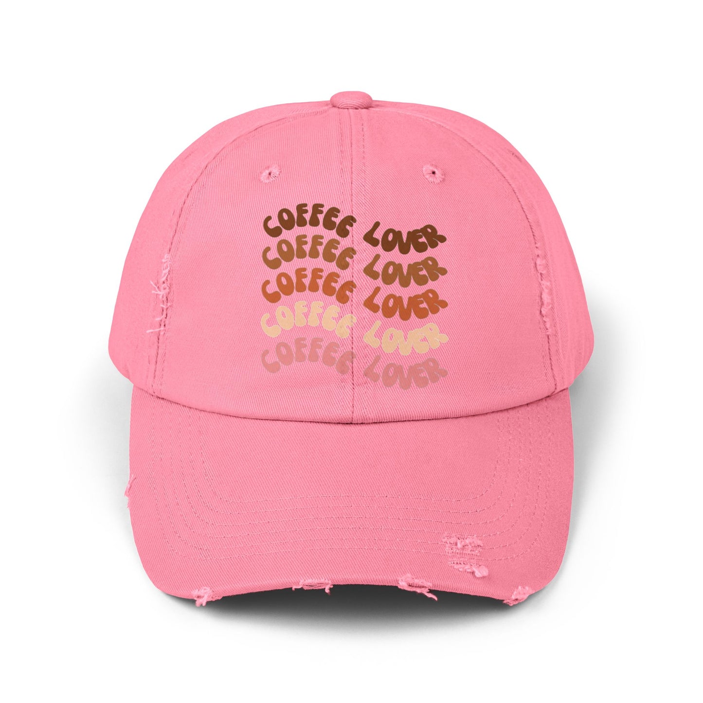 Coffee Lover Distressed Ball-cap