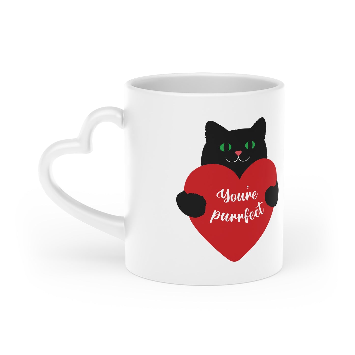 Your'e Perrrfect Heart-Shaped Mug