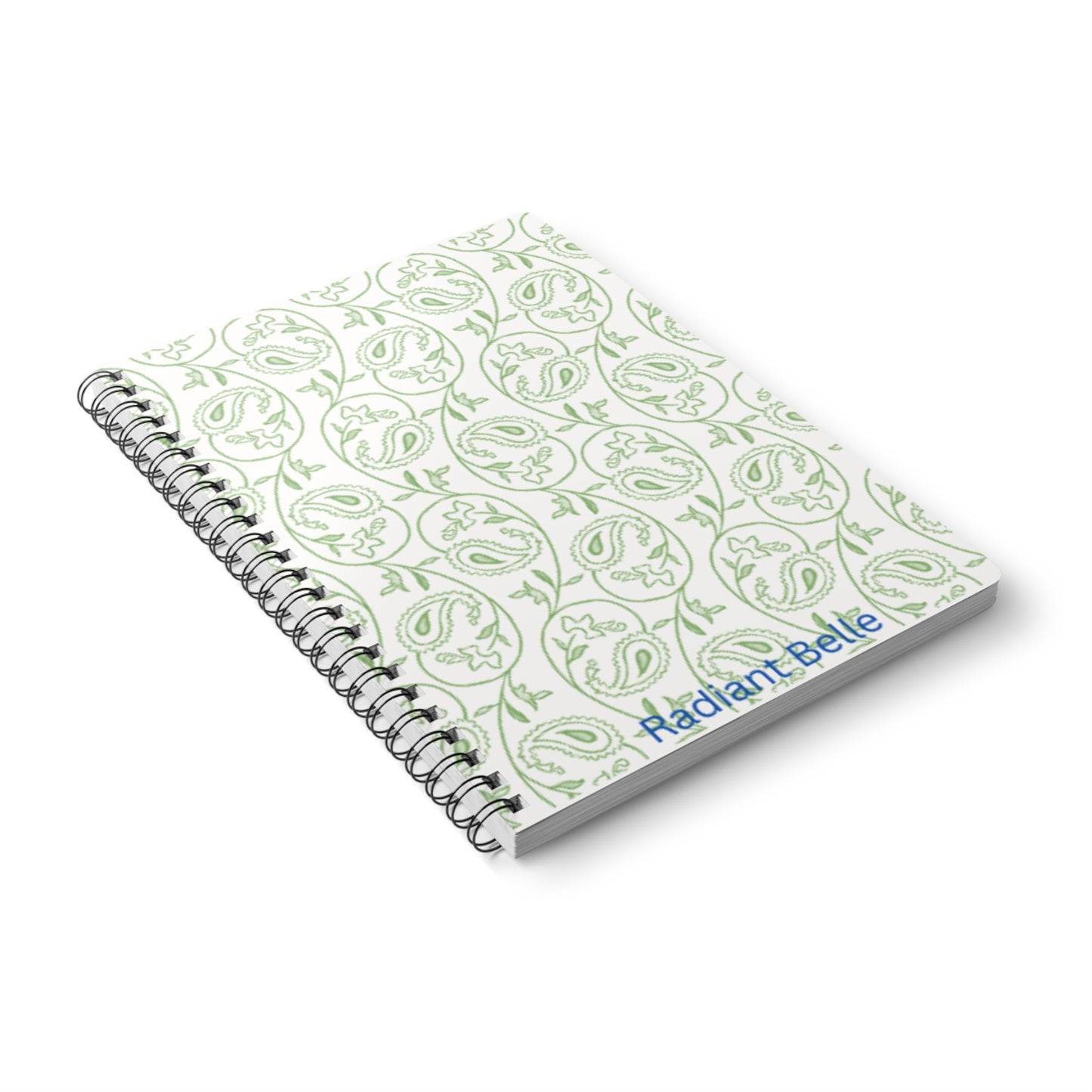 Radiant Belle A5 Wirobound Notebook - Elegant Floral Design for Creative Minds