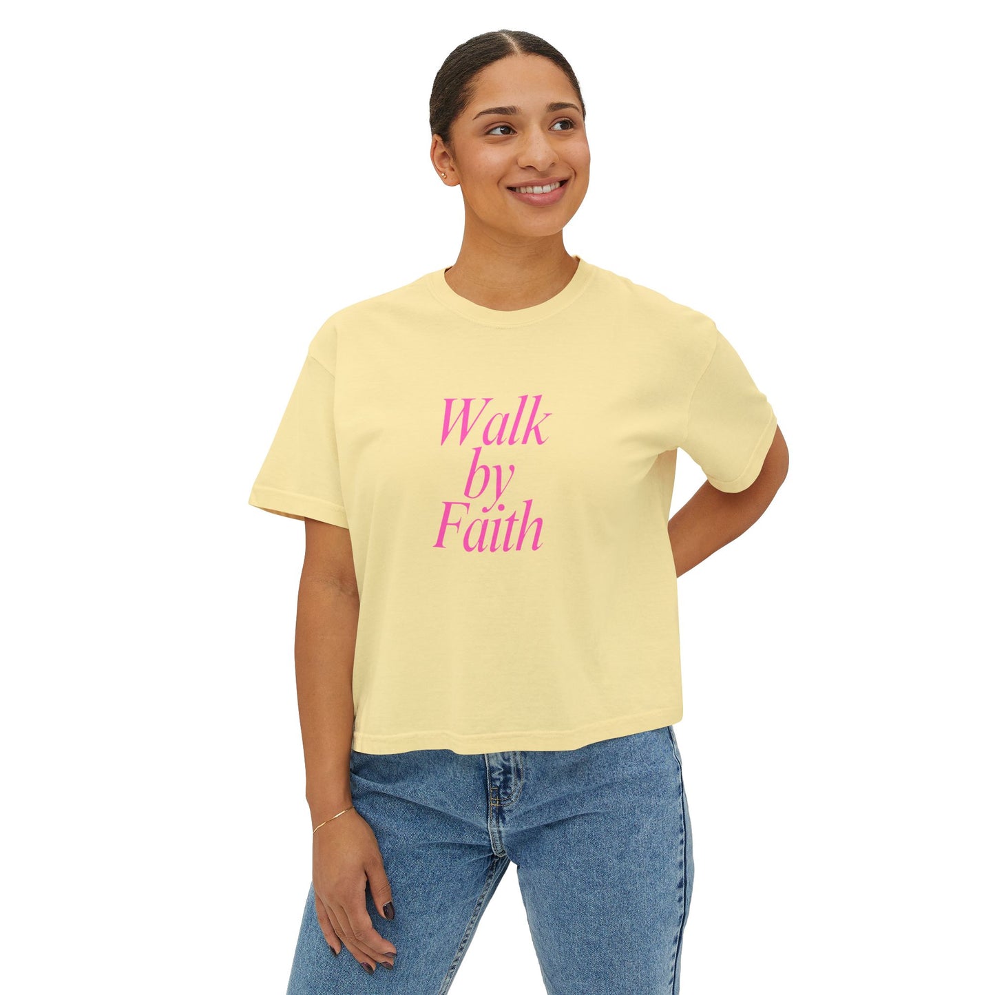 RB Walk By Faith Women's Boxy T's