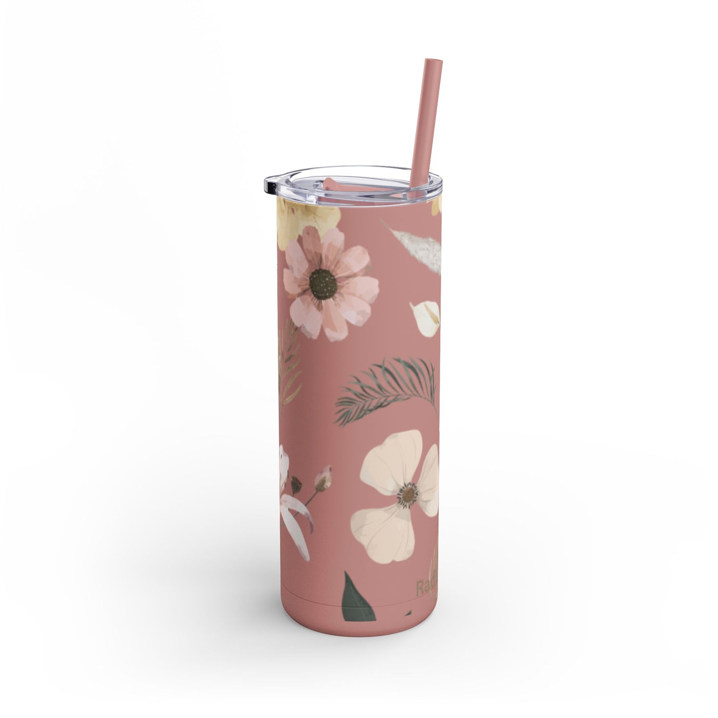 Floral Matte Tumbler | 20oz Skinny Drinkware for Nature Lovers