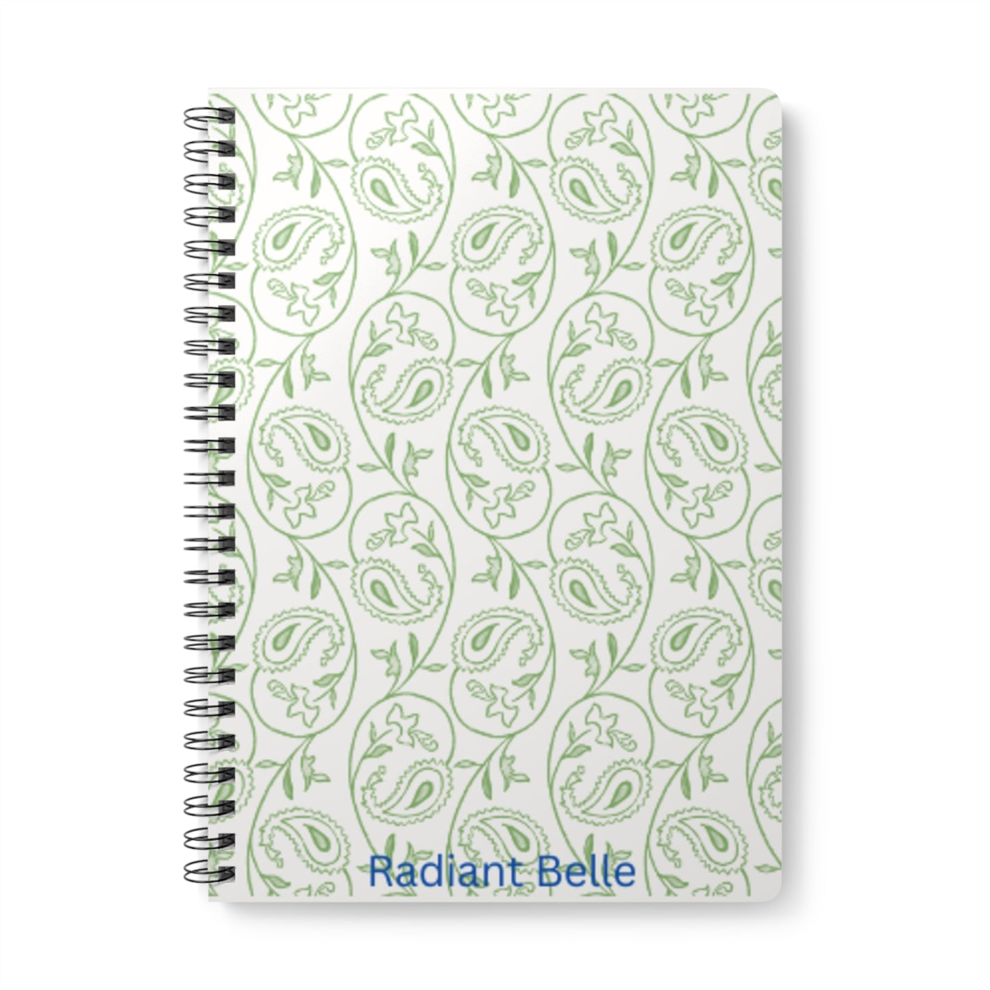 Radiant Belle A5 Wirobound Notebook - Elegant Floral Design for Creative Minds