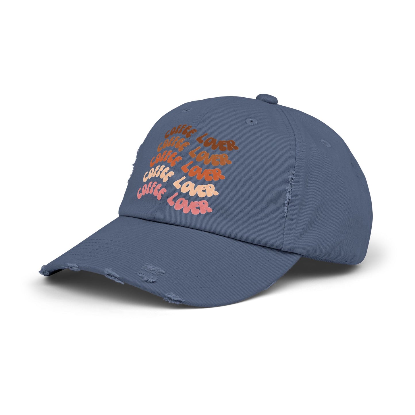 Coffee Lover Distressed Ball-cap