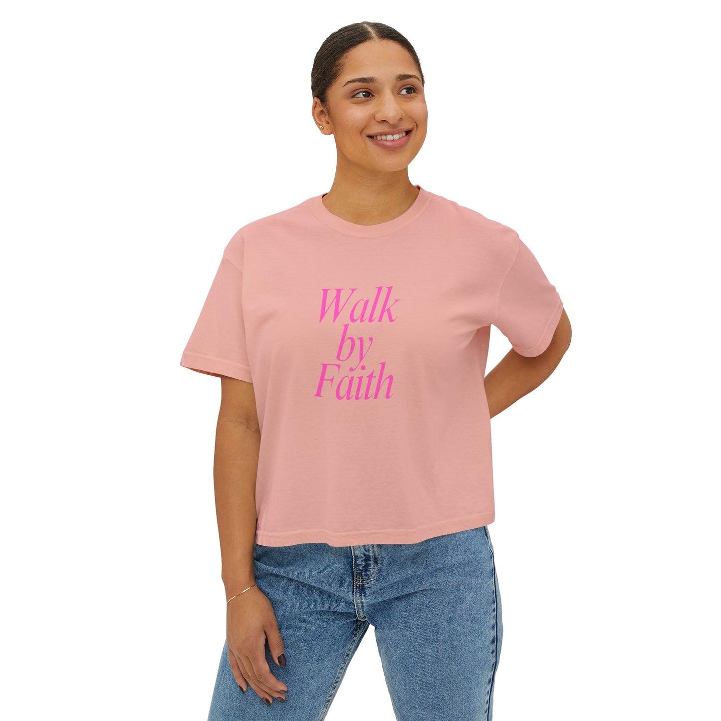 RB Walk By Faith Women's Boxy T's